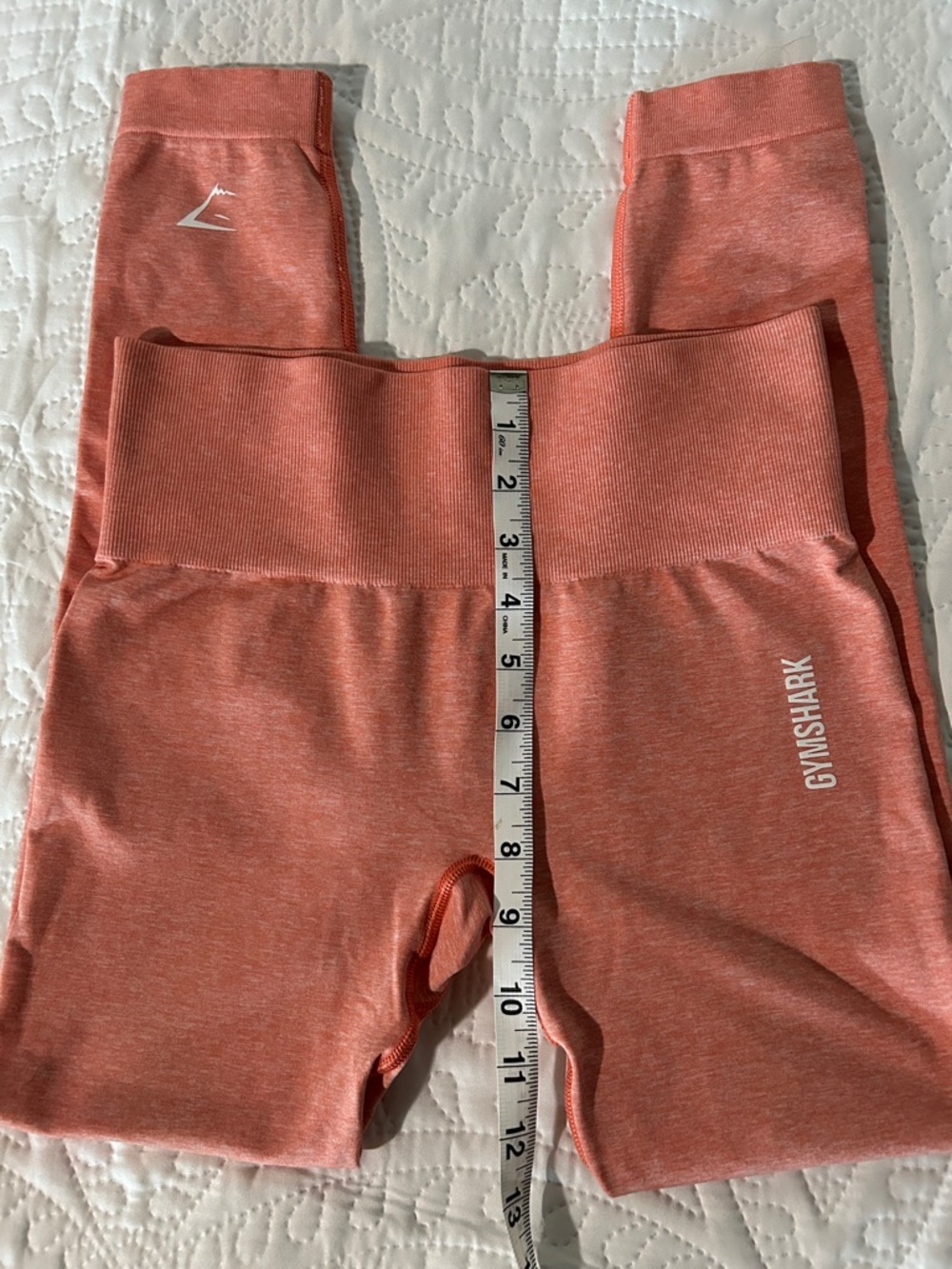 Gymshark Coral-Orange Seamless Leggings Sz: Small - Picture 8 of 8